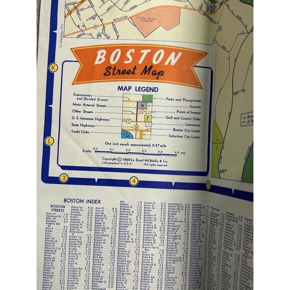 Lot Of 4 Vintage 1960s-70s  New England Road Maps Gulf Sunoco Midas Maine Boston - Picture 10 of 11